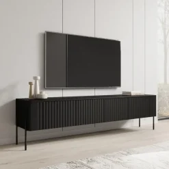 Meubella - Vivi - TV-Meubel - Zwart - 190 cm