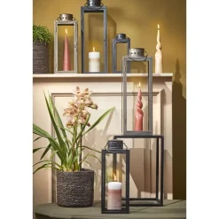 Mica Decorations Arzilla Lantaarn - L13,5 x B13 x H34,5 cm - Goud