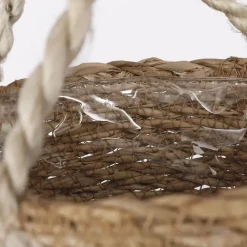 Mica Decorations Atlantic Plantenmand Set van 2 - Ø16 cm - Lichtbruin