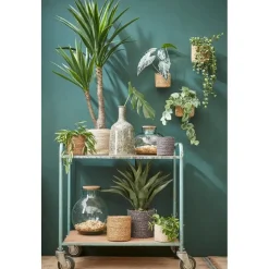 Mica Decorations Atlantic Mand voor Planten Set van 2 - Ø30 cm - Crème