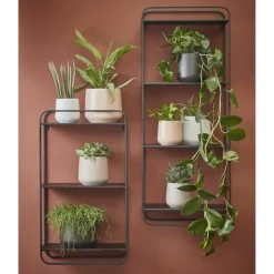 Mica Decorations Bloempot - wit - mat - keramiek - H26/D28 cm