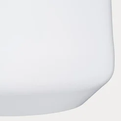 Mica Decorations Bloempot - wit - mat - keramiek - H26/D28 cm