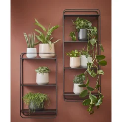 Mica Decorations Bloempot - wit - mat - keramiek - H26/D28 cm