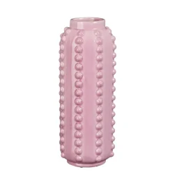 Mica Decorations Boaz Vaas - H30 x Ø11 cm - Keramiek - Roze