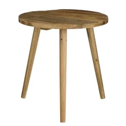 Mica Decorations Bold Bijzettafel - Ø40 cm - Gerecycled Hout - Bruin