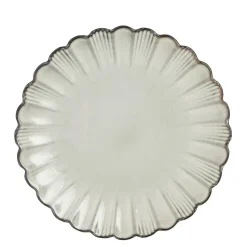 Mica Decorations Corfu Dinerbord - H2,5 x Ø26,5 cm - Keramiek - Grijs