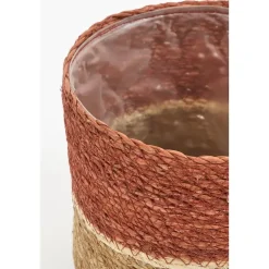 Mica Decorations Damian Plantenmand - Set van 2 - Ø20 cm - Zeegras