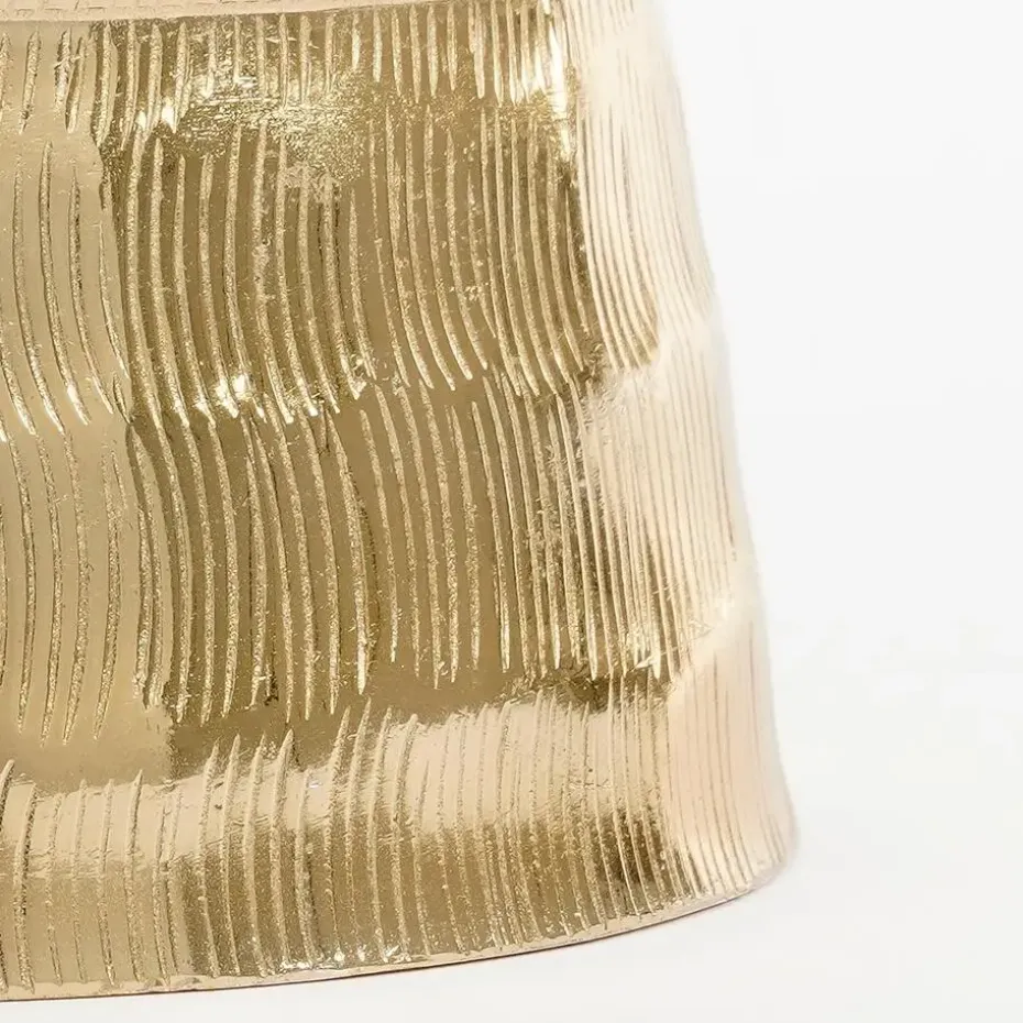 Mica Decorations Decoratie Kerstboom - H36 x Ø11 cm - Aluminium - Goud