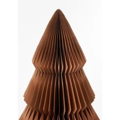 Mica Decorations Decoratie Kerstboom - H152 x Ø104 cm - Papier - Bruin