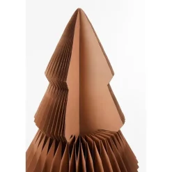 Mica Decorations Decoratie Kerstboom - H152 x Ø104 cm - Papier - Bruin
