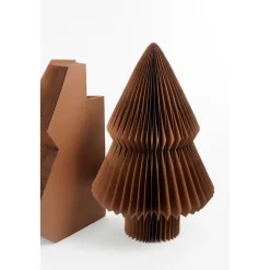 Mica Decorations Decoratie Kerstboom - H152 x Ø104 cm - Papier - Bruin