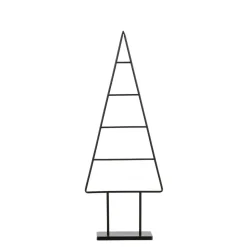 Mica Decorations Decoratie Kerstboom - L34 x B12 x H90 cm - IJzer - Zwart