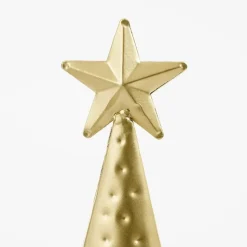 Mica Decorations Decoratie Kerstboom - L18 x B9 x H91 cm - IJzer - Goud