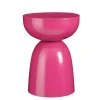 Mica Decorations Elliot Bijzettafel - H45 x Ø32 cm - IJzer - Fuchsia