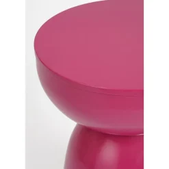 Mica Decorations Elliot Bijzettafel - H45 x Ø32 cm - IJzer - Fuchsia