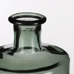 Mica Decorations Guan Glazen Fles - H40 x Ø15 cm - Groen
