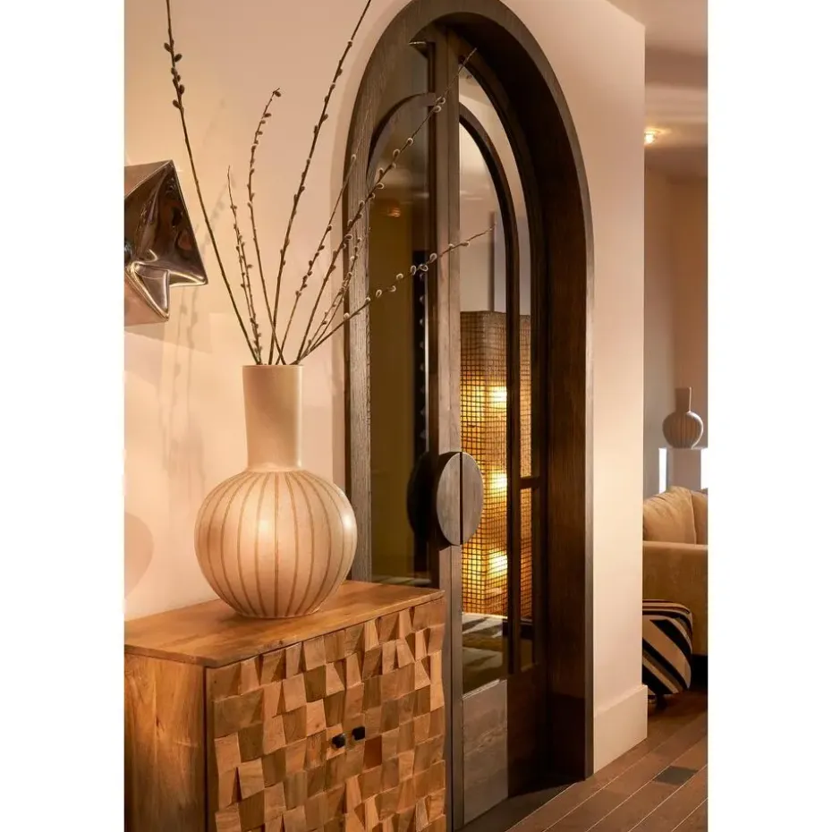 Mica Decorations Holm Vaas - H52 x Ø34 cm - Keramiek - Crème