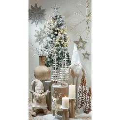 Mica Decorations Holm Vaas - H42 x Ø27,5 cm - Keramiek - Crème