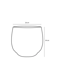 Mica Decorations Jorck Mand voor Planten - Set van 3 - Zwart