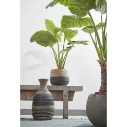 Mica Decorations Jorck Mand voor Planten - Set van 3 - Zwart
