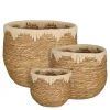 Mica Decorations Jorck Plantenmandenset - H24 x Ø26 cm - Beige