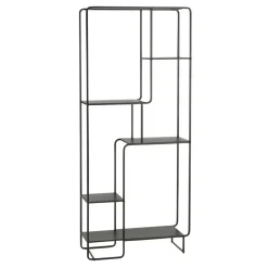 Mica Decorations Jules Open kast - L76 x B30 x H178 cm - Zwart