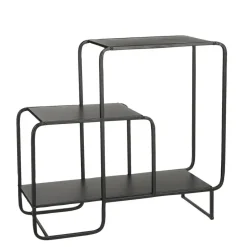 Mica Decorations Jules Wandkast - L70 x B30 x H76 cm - Metaal - Zwart