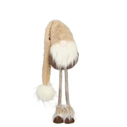 Mica Decorations Kerstdecoratie Gnoom - L19 x B16 x H54 - Bruin