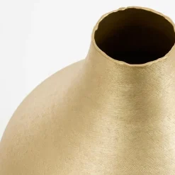 Mica Decorations Kyan Vaas - H31 x Ø25 cm - Aluminium - Champagne