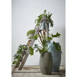 Mica Decorations Lester Vaas - H50 x Ø30 cm - Terracotta - Groen