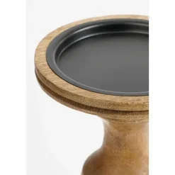 Mica Decorations Nino Kandelaar - H10 x Ø21 cm - Mangohout - Bruin