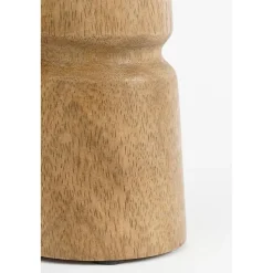 Mica Decorations Nino Kandelaar - H10 x Ø21 cm - Mangohout - Bruin