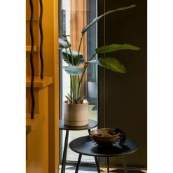 Mica Decorations Olof Bloempot - H20 x Ø22 cm - Terracotta - Crème