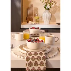 Mica Decorations Ozzu Serviesset 4 Persoons - Steengoed - Off-white