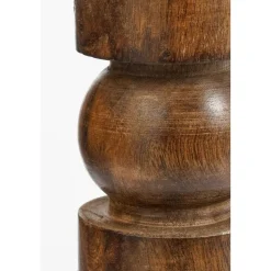 Mica Decorations Philo Kandelaar - H30 x Ø11 cm - Mangohout - Bruin