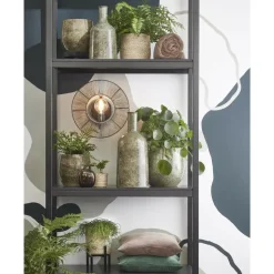 Mica Decorations Plantenpot - Terracotta - groen - 24 x 22 cm