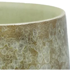 Mica Decorations Plantenpot - Terracotta - groen - 24 x 22 cm