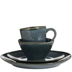 Mica Decorations Racco Serviesset 4 Persoons - Steengoed - Donkergrijs