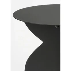 Mica Decorations Rafi Bijzettafel - H50 x Ø40 cm - IJzer - Zwart