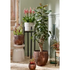 Mica Decorations Stage Bijzettafel - H45 x Ø35 cm - Cement - Beige