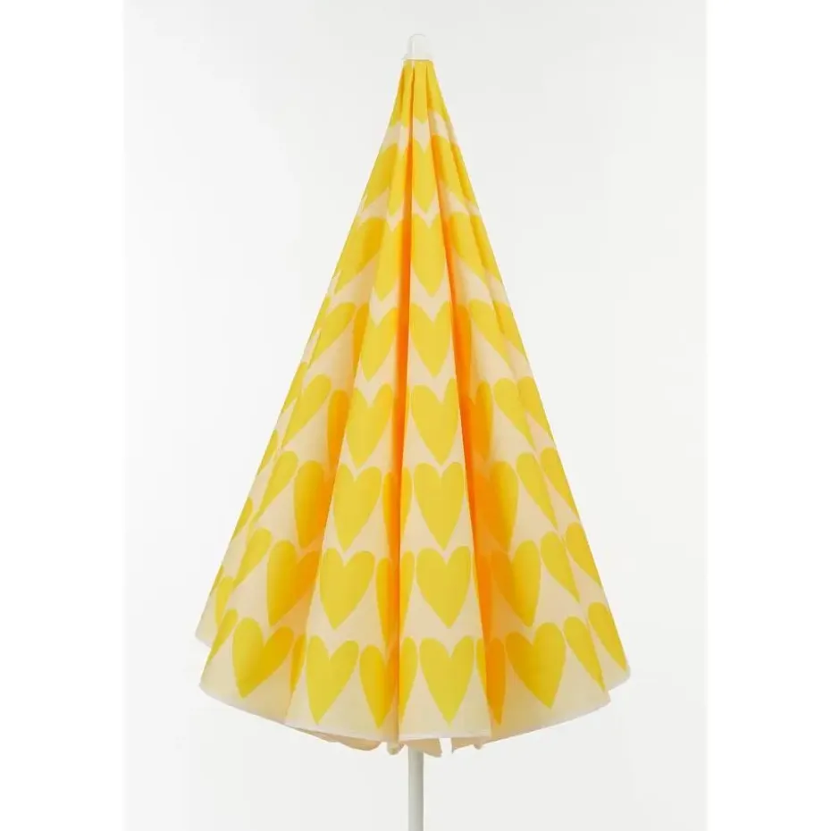Mica Decorations Strandparasol - H180 x Ø160 cm - Geel
