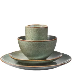 Mica Decorations Tabo Serviesset 4 persoons Keramiek Groen
