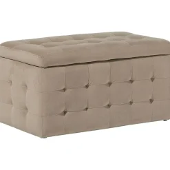 MICHIGAN - Ottomaan - Bruin - Fluweel