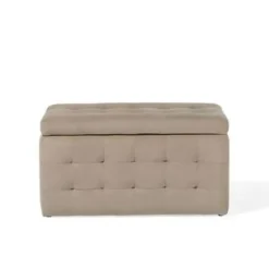 MICHIGAN - Ottomaan - Bruin - Fluweel