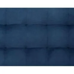 MICHIGAN - Ottomaan - Donkerblauw - Fluweel