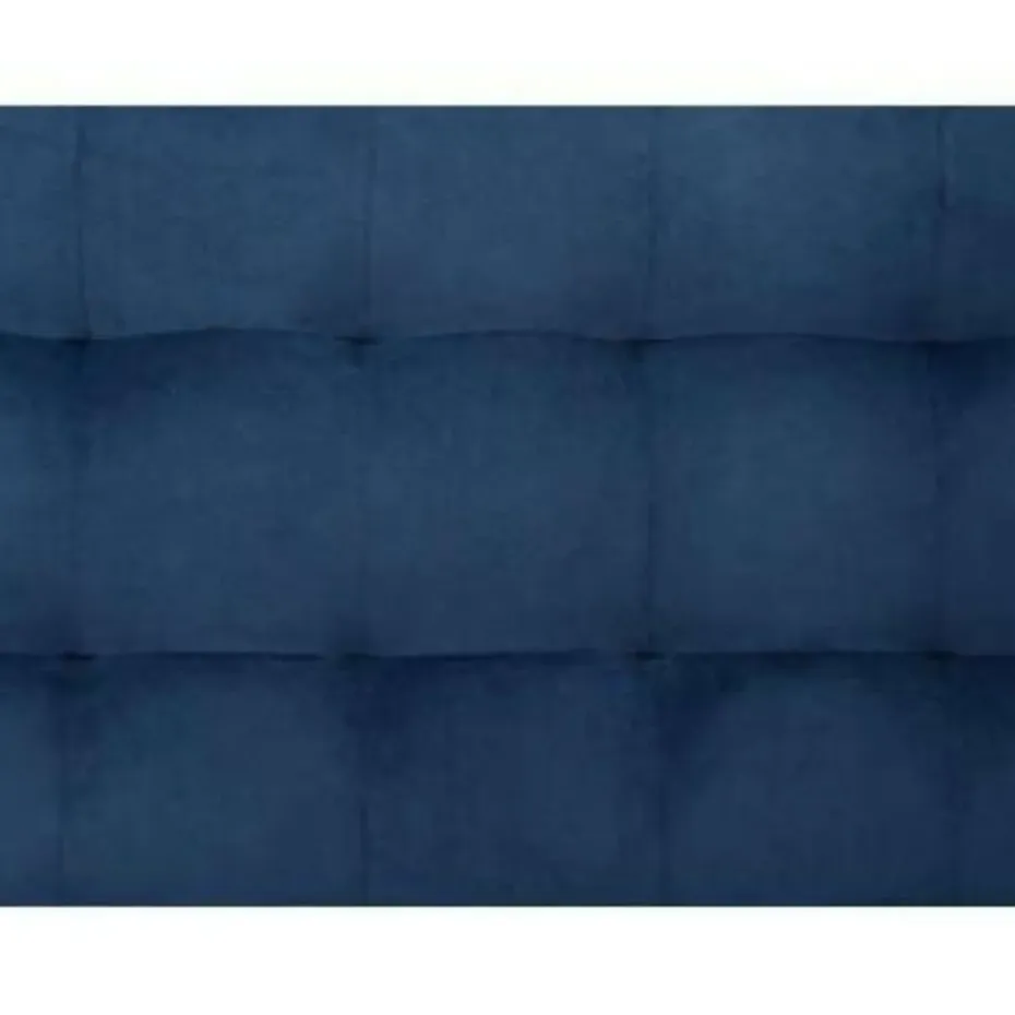 MICHIGAN - Ottomaan - Donkerblauw - Fluweel