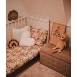 MICHIGAN - Ottomaan - Grijs - Fluweel