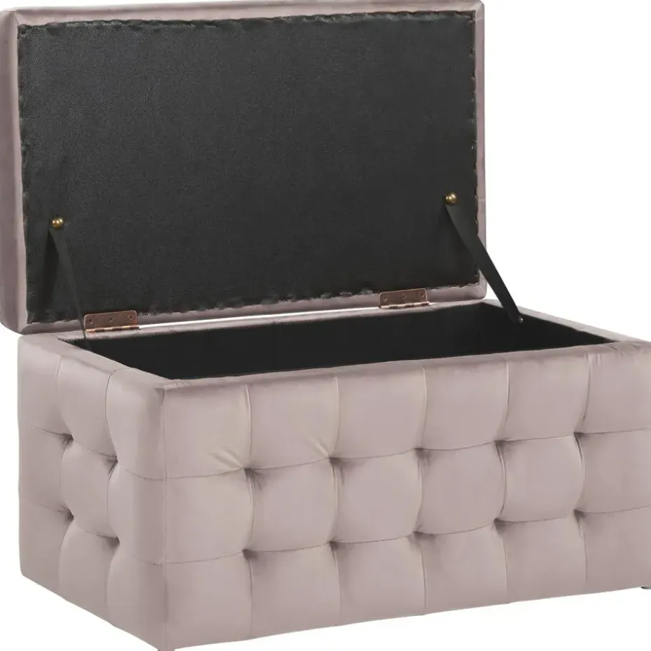 MICHIGAN - Ottomaan - Roze - Fluweel