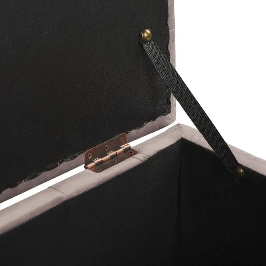 MICHIGAN - Ottomaan - Roze - Fluweel