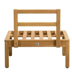 Middenfauteuil Orleans - eucalyptushout - 78x72x65 cm